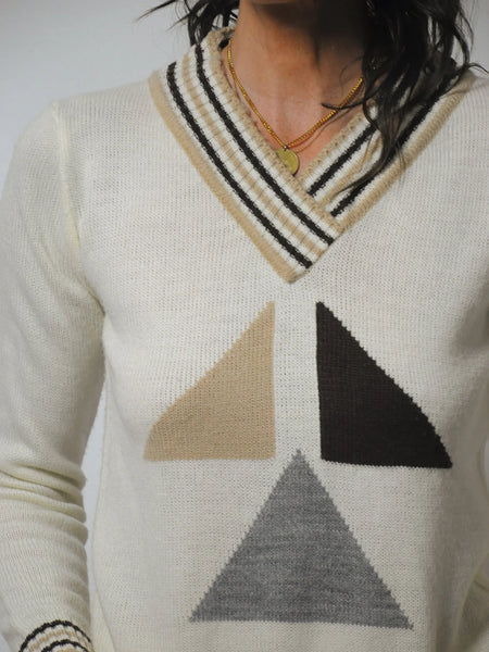 1970's Triangle Knit Sweater