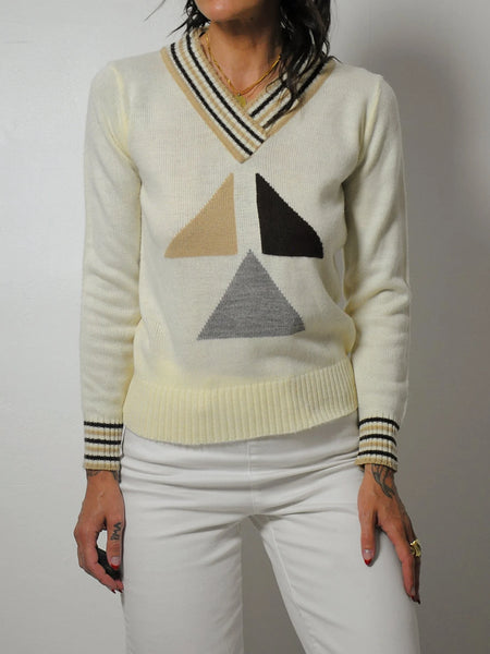 1970's Triangle Knit Sweater