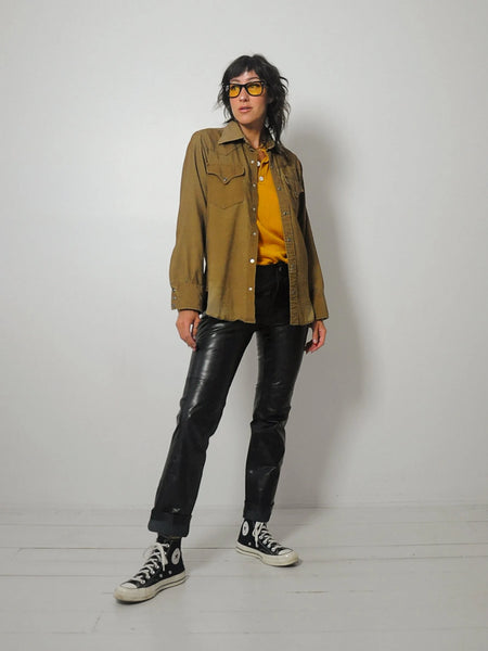 1970's Lee Corduroy Western Shirt