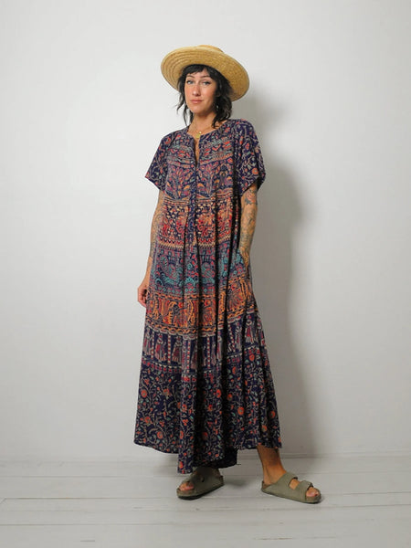 Batik Cotton Gauze Tent Dress