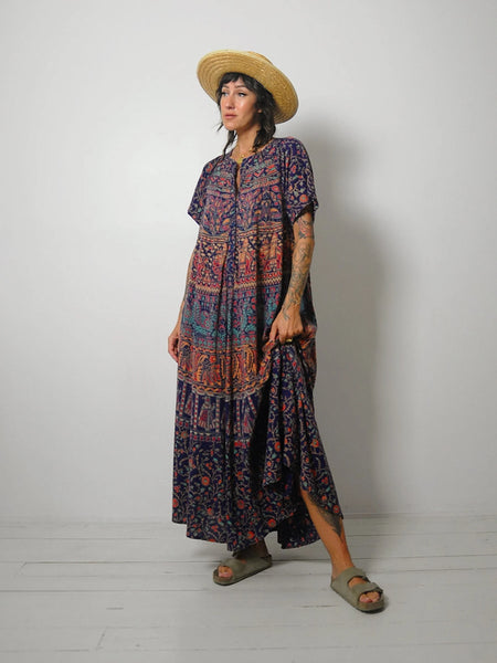 Batik Cotton Gauze Tent Dress