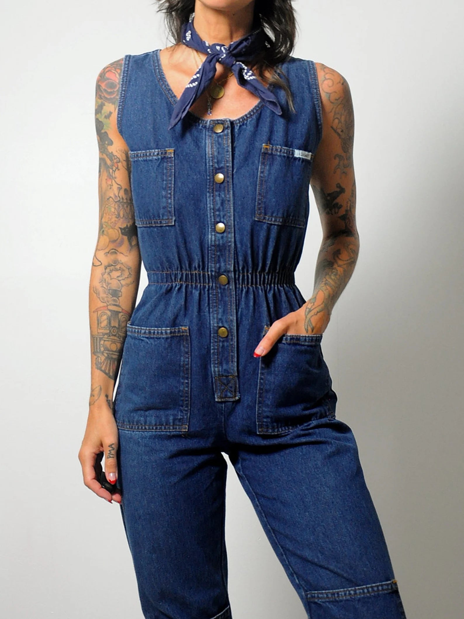 1980's Dreams Denim Jumpsuit