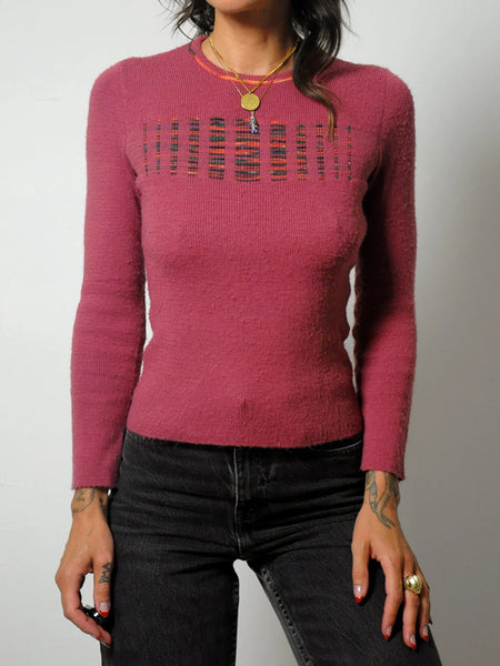 1970's Space Dyed Stripe Knit Sweater
