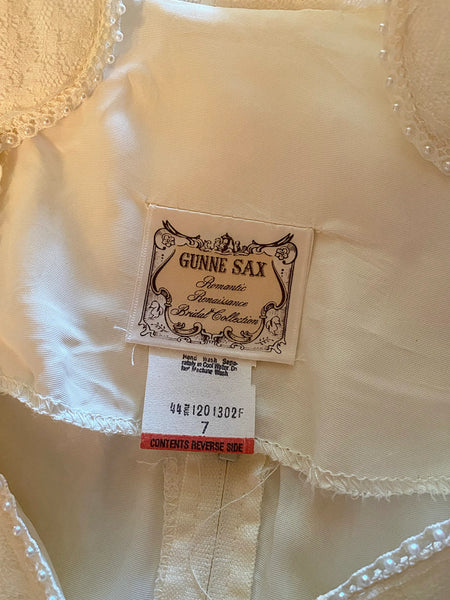 1970's Gunne Sax Lace Wedding Dress