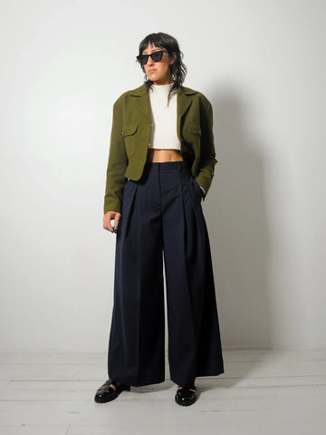 1980's Anne Klein Wool Cashmere Blazer