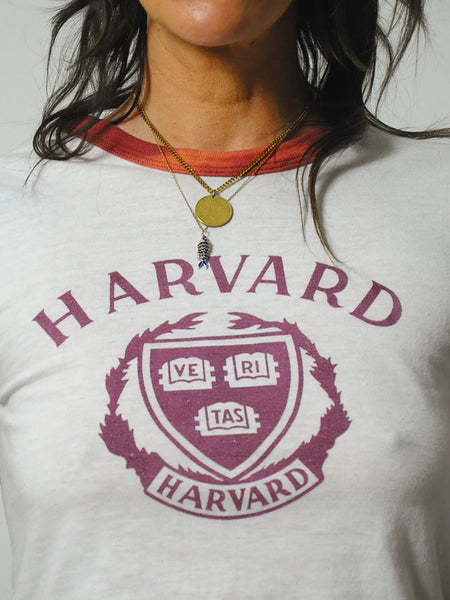 1980's Champion Harvard Ringer Tee