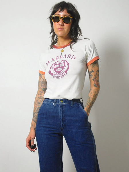 1980's Champion Harvard Ringer Tee