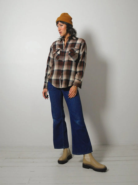 1970's Dark Wash Flared Jeans 30x28.5