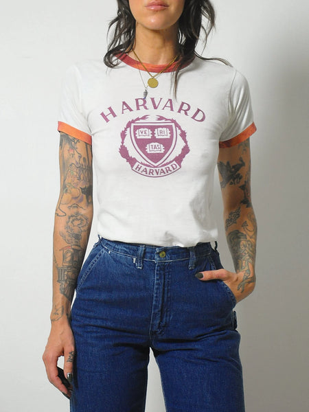1980's Champion Harvard Ringer Tee