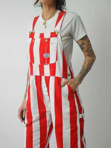 1970's Big Smith Red Stripe Overalls