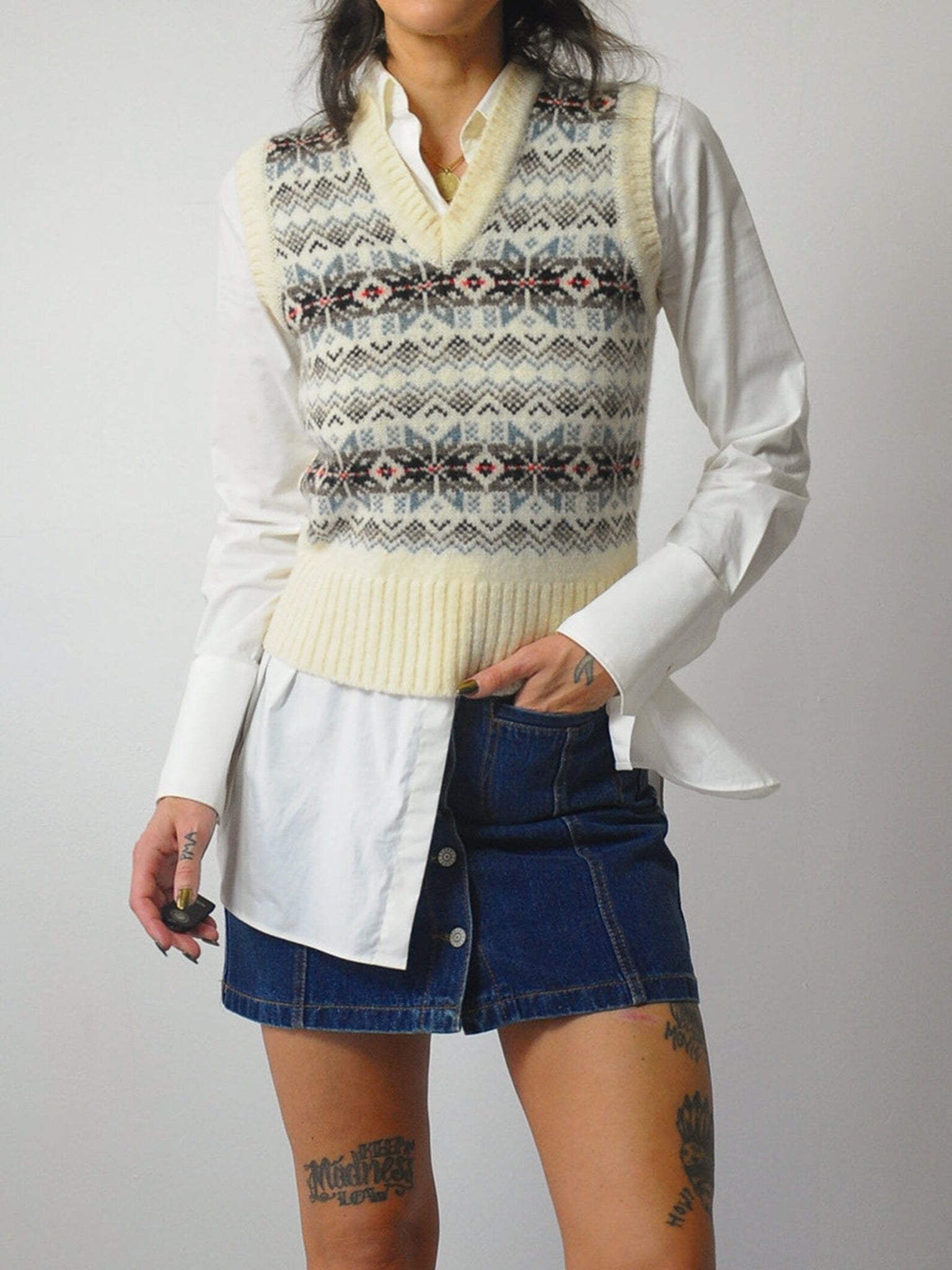 1980's Scottish Fairisle Sweater Vest