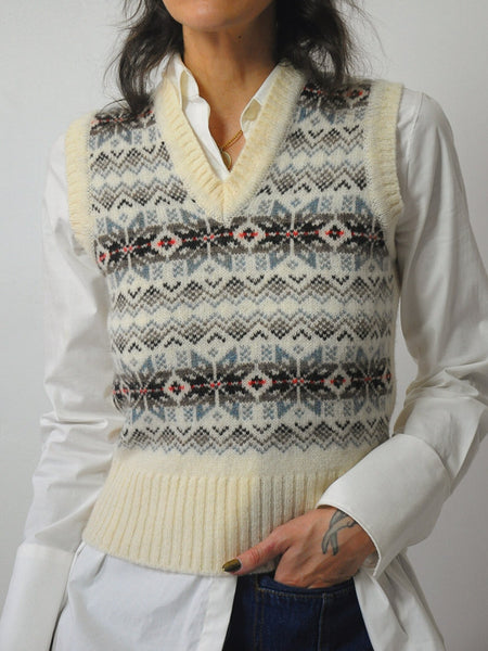 1980's Scottish Fairisle Sweater Vest
