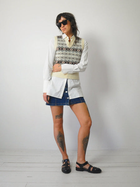 1980's Scottish Fairisle Sweater Vest