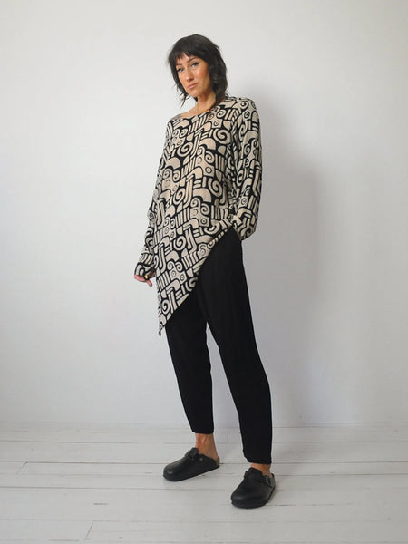 90's Draped 3 pc. Batik Pant Set