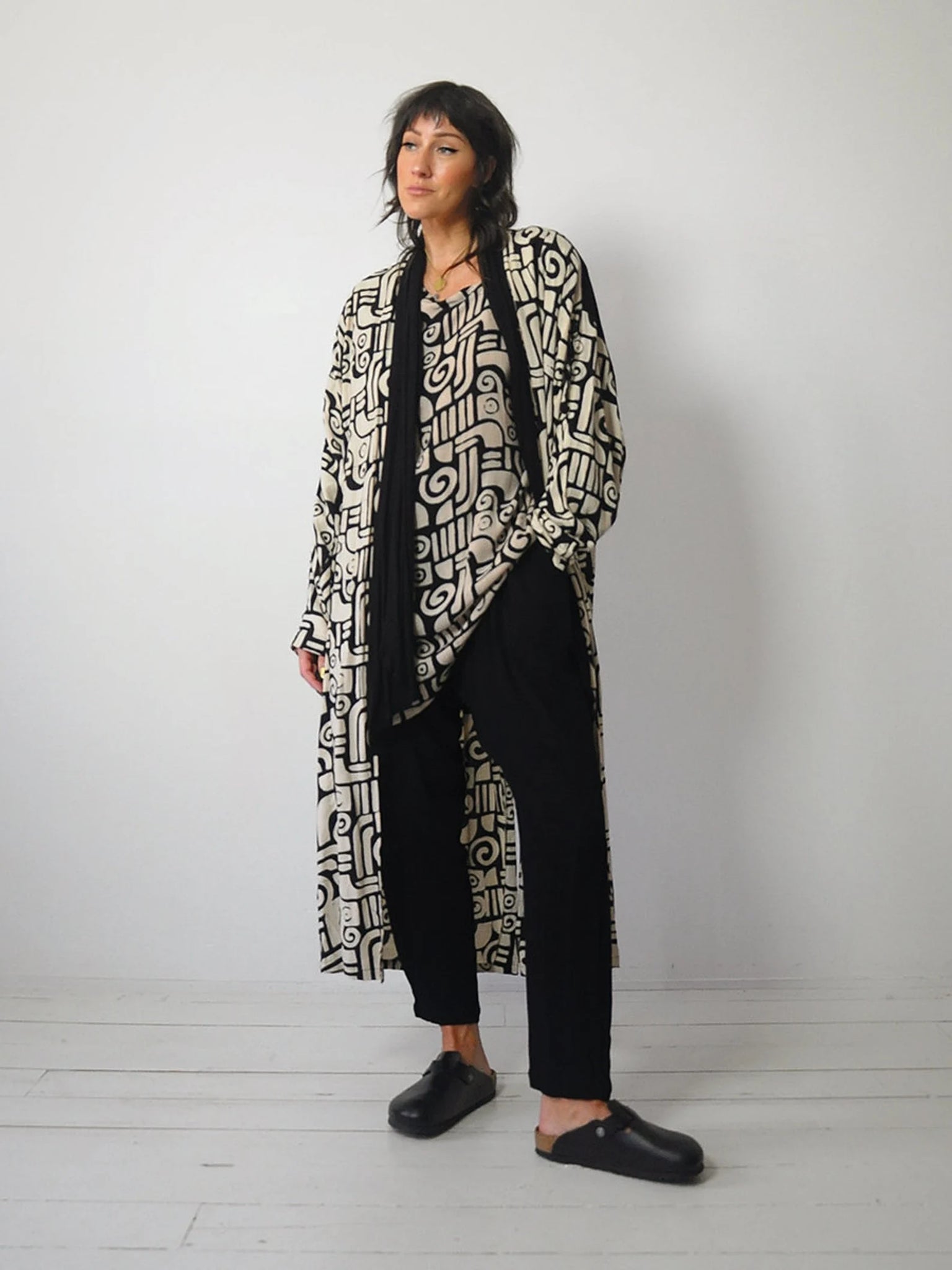 90's Draped 3 pc. Batik Pant Set