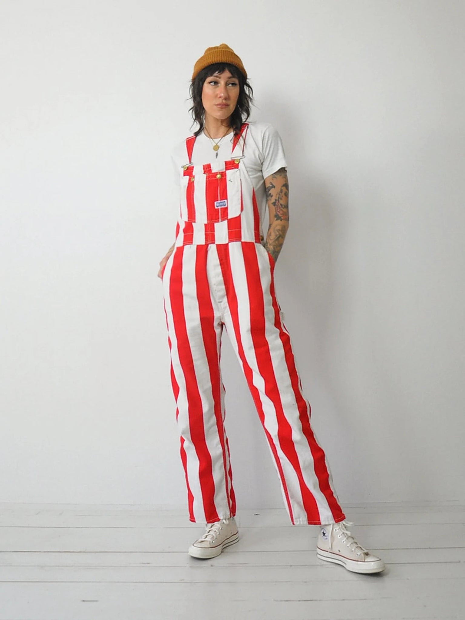 1970's Big Smith Red Stripe Overalls