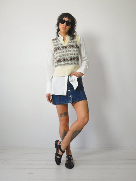 1980's Scottish Fairisle Sweater Vest