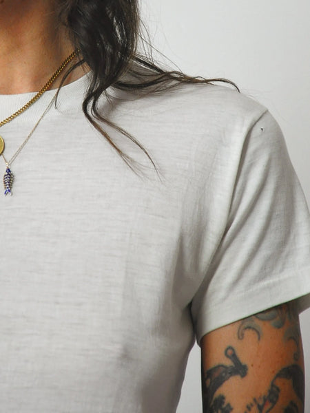 1980's White Paper Thin T-shirt