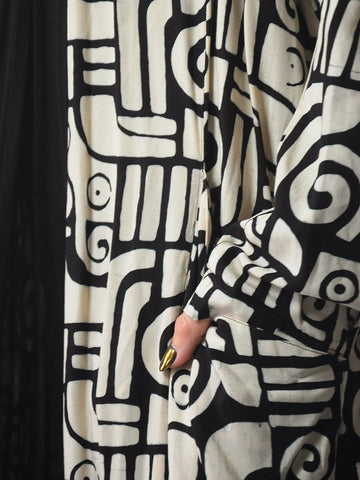 90's Draped 3 pc. Batik Pant Set