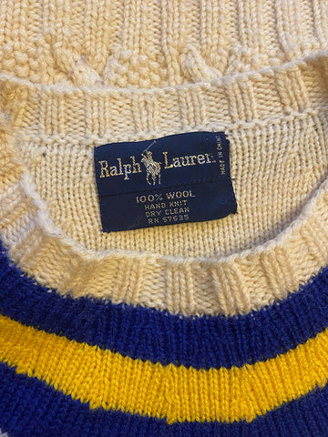 1980's Ralph Lauren Wool Tennis sweater