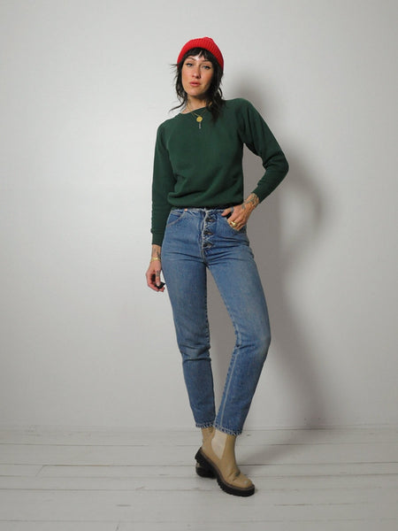 1980's Forest Green Blank Sweatshirt