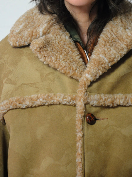 1970's Camel Sherpa Coat