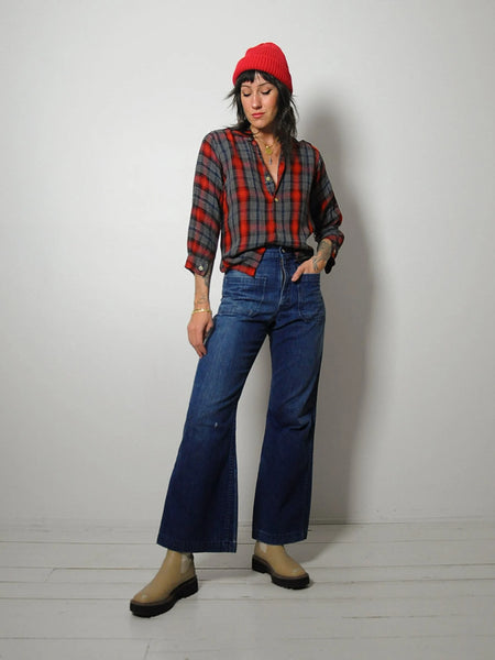 1970's Sailor Flared Jeans 31x30