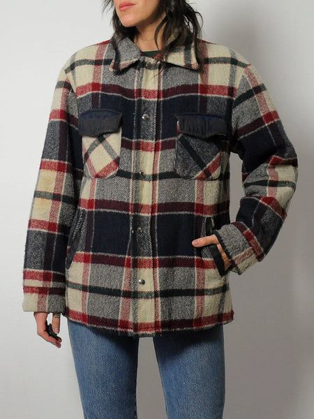 1970's Wool Plaid Unisex Jacket