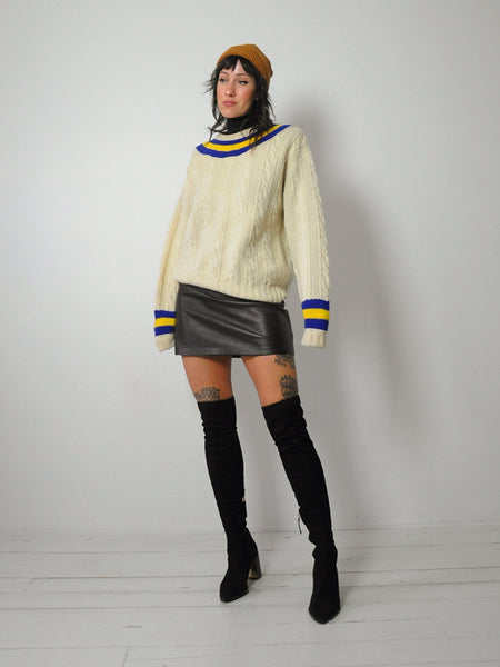 1980's Ralph Lauren Wool Tennis sweater