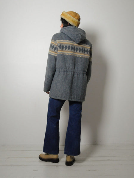1970's Hooded Wool Silton Coat