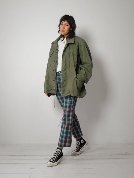 1970's Olive Military Field Parka