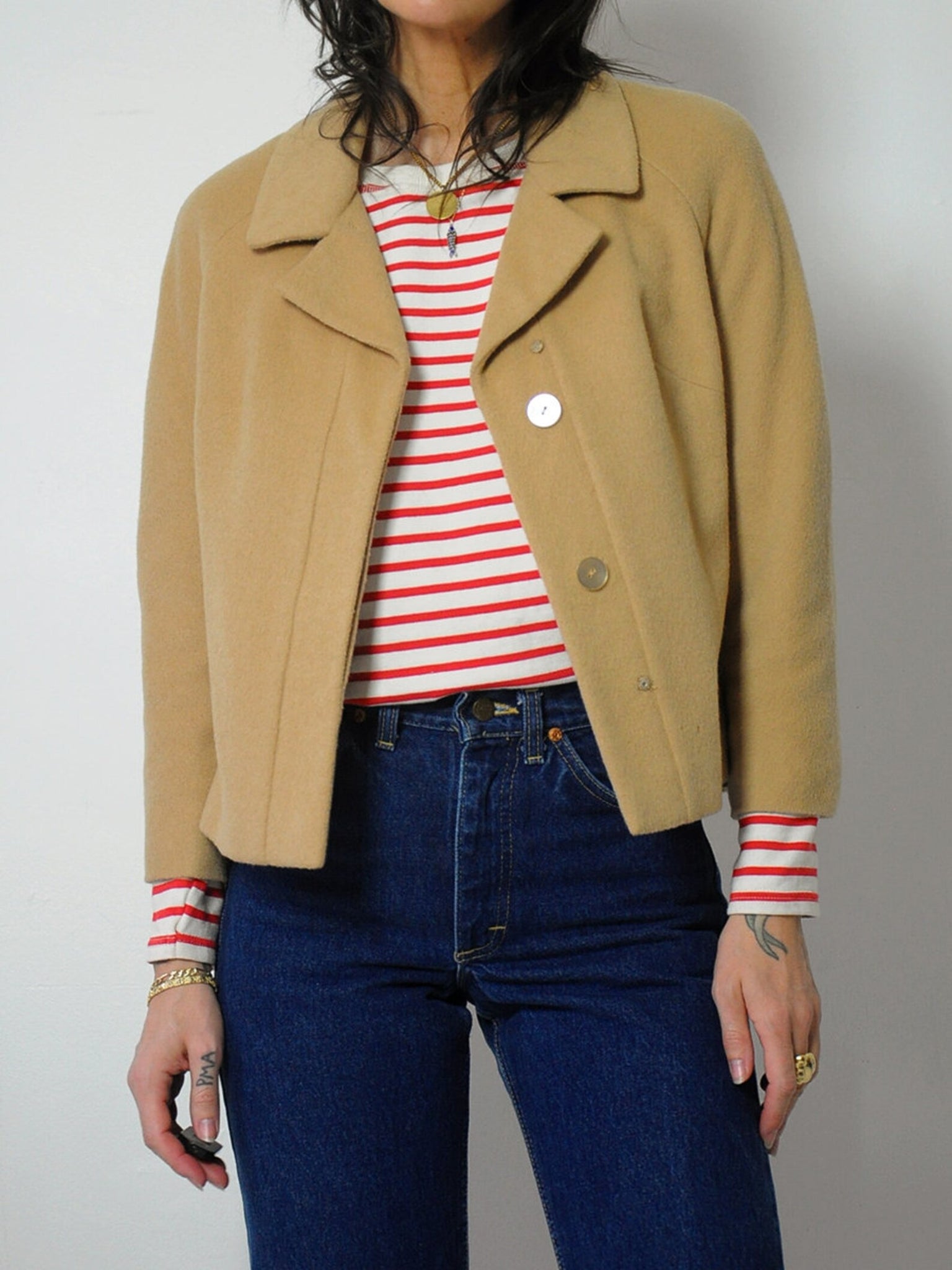 1960's Camel Hair Cropped Jacket