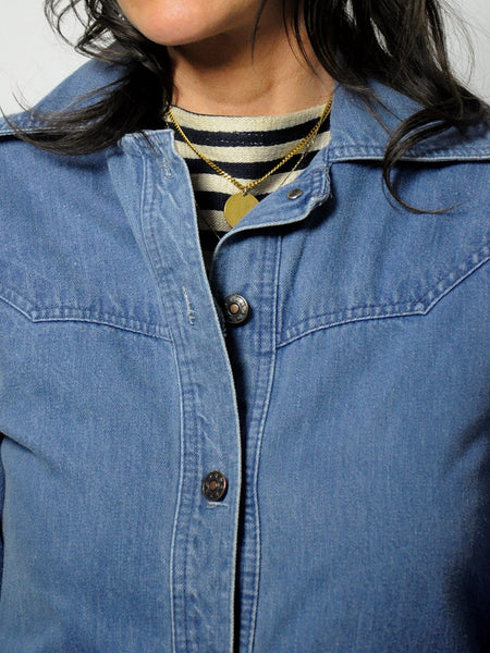 1970's Fitted Denim Shirt