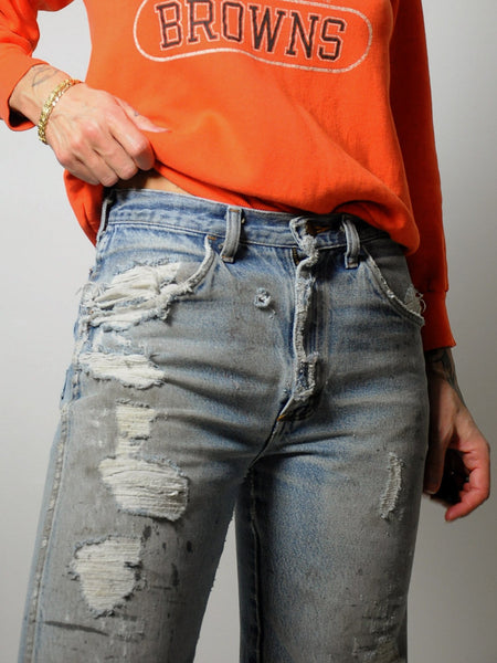 1980's Distressed Rustler Jeans 28x30