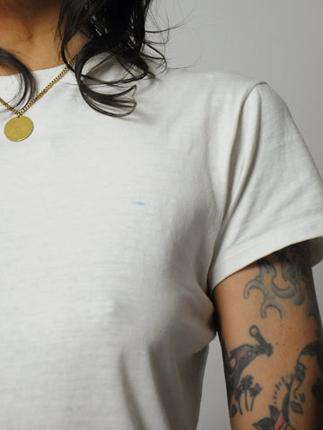 1980's Paper Thin White T-shirt