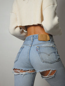 Distressed Levi's 501 Jeans 28x31