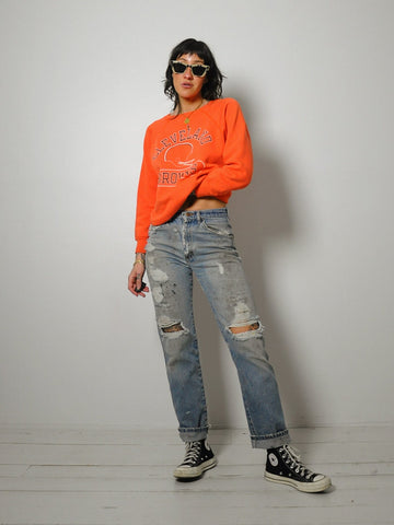 1980's Distressed Rustler Jeans 28x30