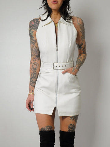 y2k Vegan Leather B.B. Dakota Dress