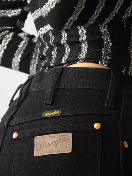 Inky Black Wrangler Jeans 28x27