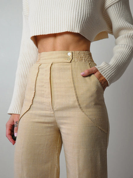 1970's Wheat Woven Flares 22/24x29