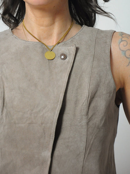 Gloria Vanderbilt Suede Vest