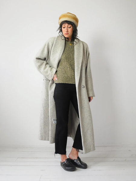 Herringbone Tweed Wool Menswear Coat