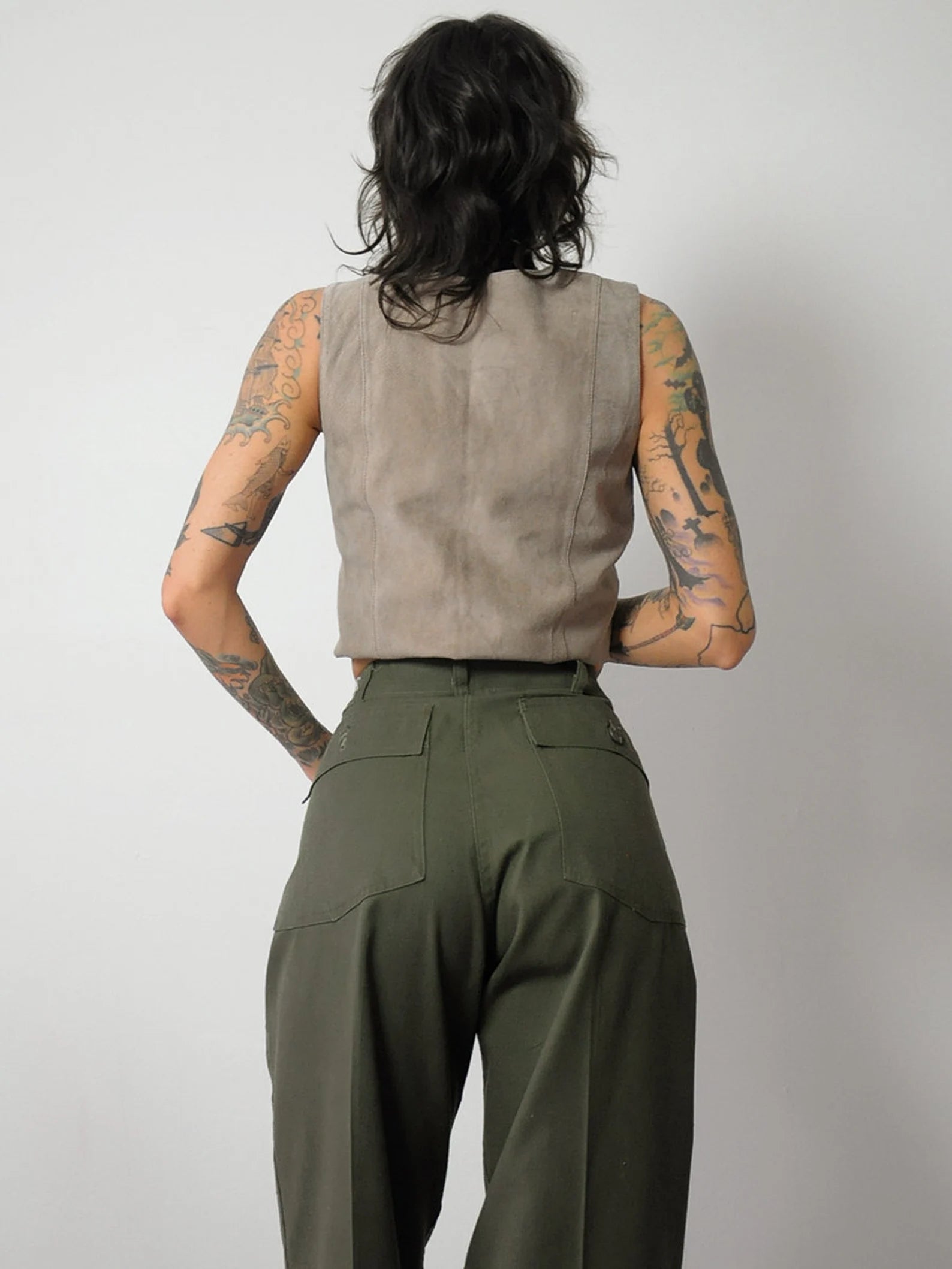 1970's Olive Military Field Pants