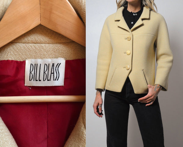 Bill Blass Structured Wool Blazer