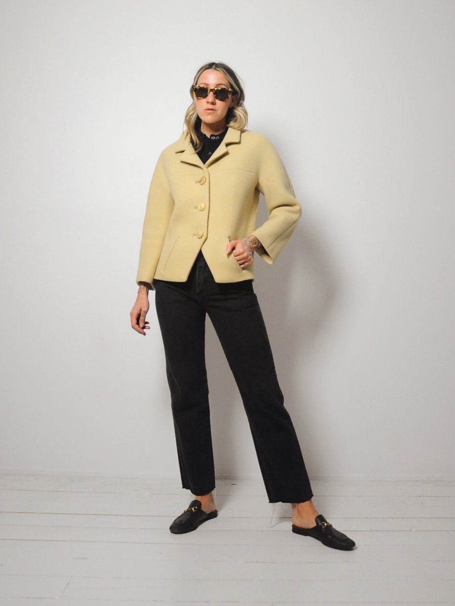 Bill Blass Structured Wool Blazer