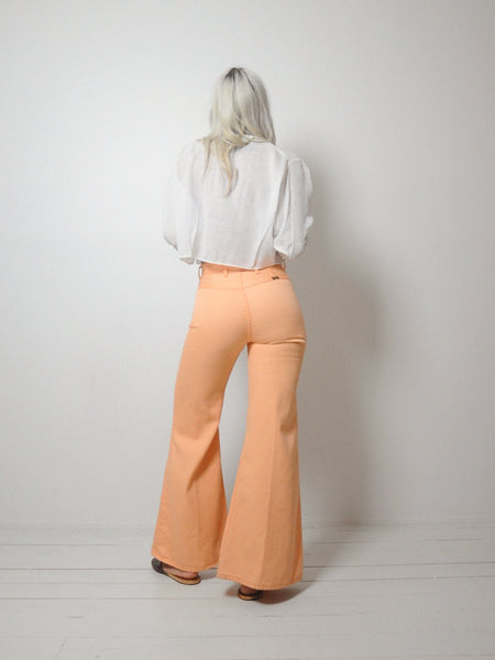 70's Peach Wrangler Flares 26x30.5