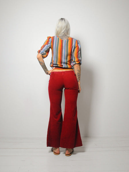 70's Merlot Corduroy Bellbottoms