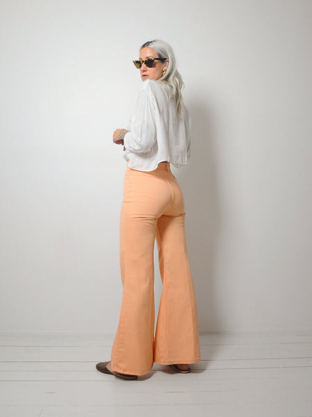 70's Peach Wrangler Flares 26x30.5