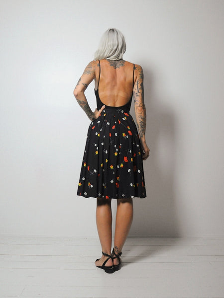 50's Wild Poppy Skirt