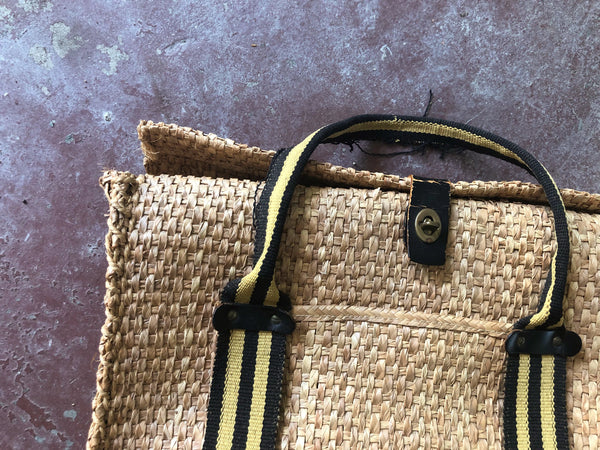 70's Woven Beach Bag